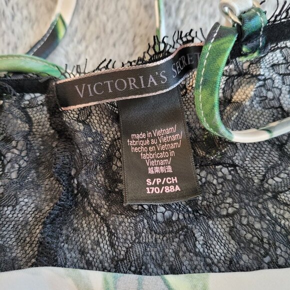 VIctorias Secret Cami Slip Dress Small Lace Satin Palm Lace Romantic Y2K 17459 - Picture 5 of 9